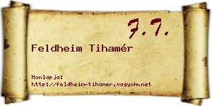 Feldheim Tihamér névjegykártya